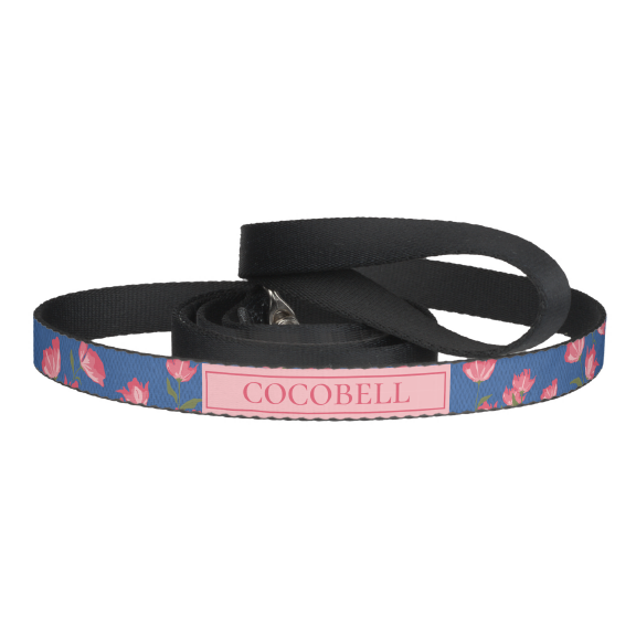 Pretty Pink Flowers Pet Leash