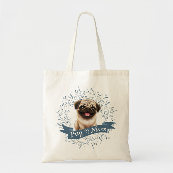 Pug Puppy Tote Bag